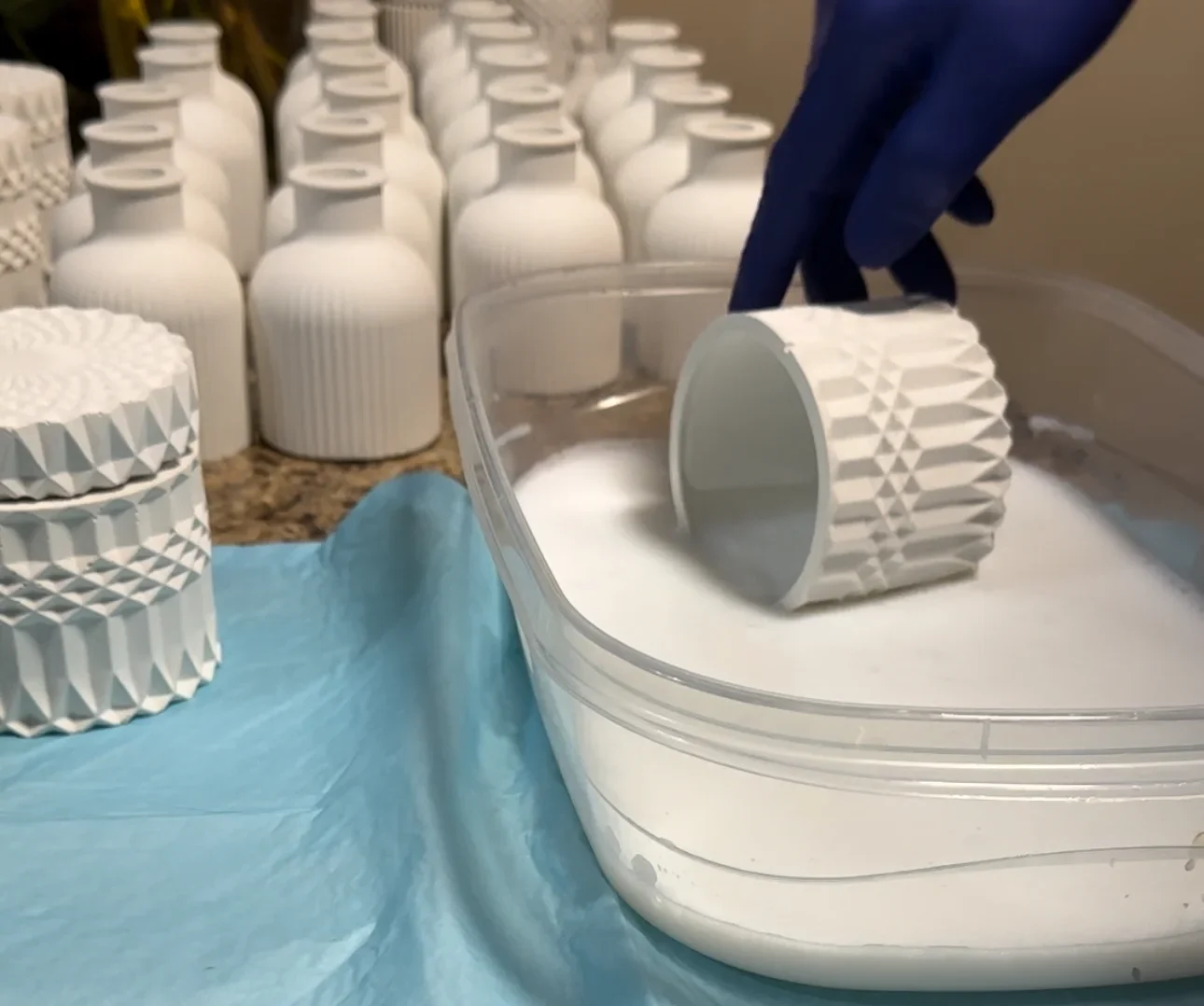 Concrete vessel cured and sealed using liquid acrylic