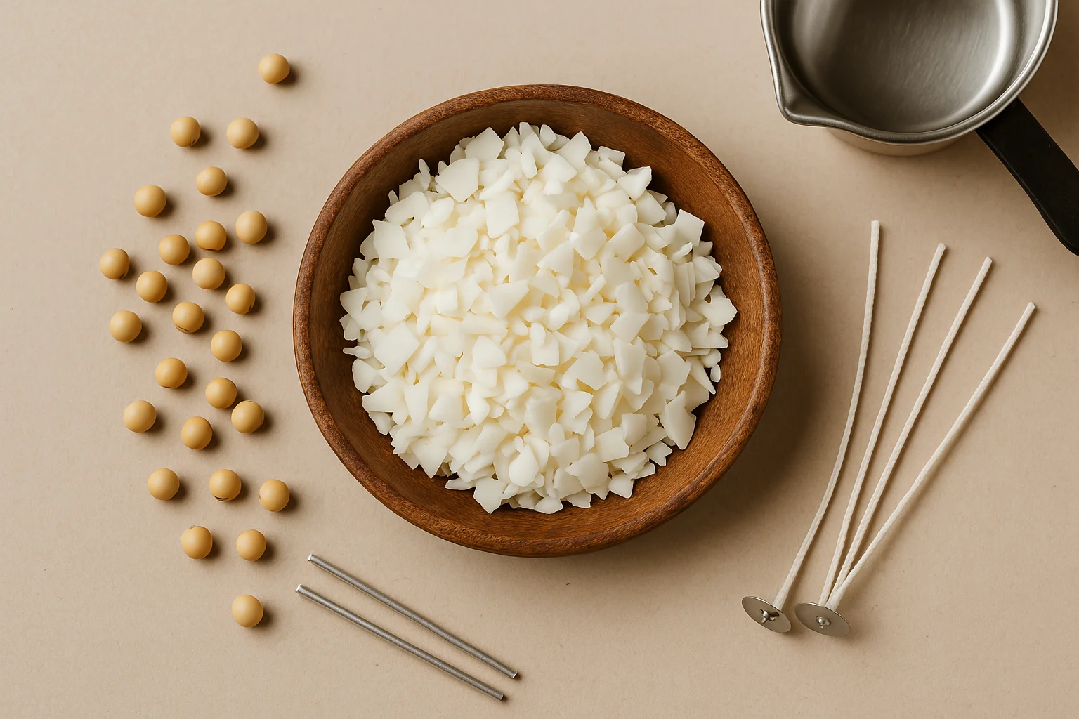 100% soy wax for handmade scented candle